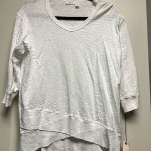 Wilt White Asymmetrical Hem Top